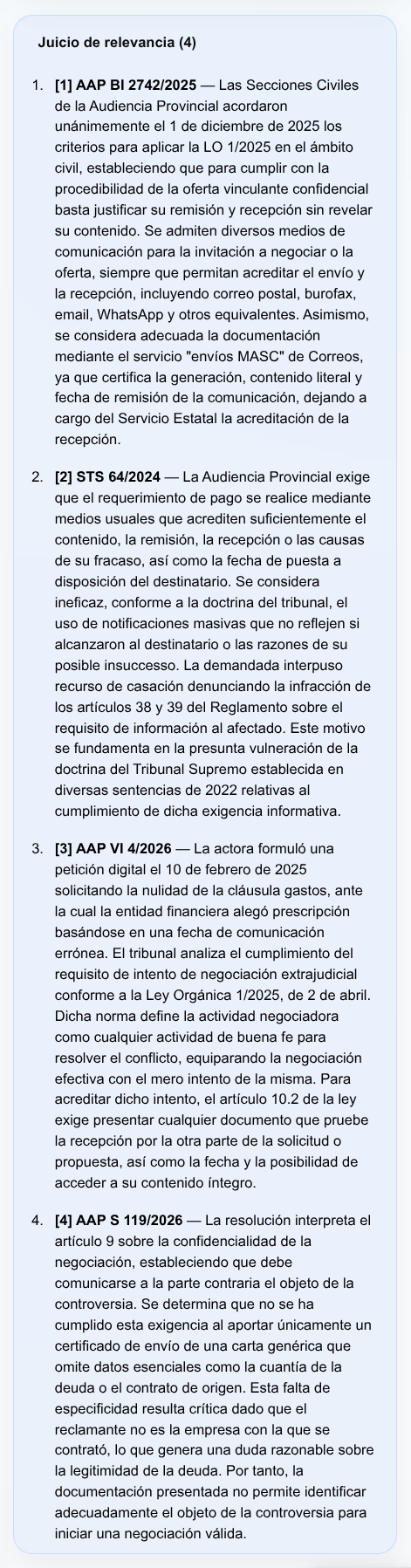 Juicio de relevancia de HAL9000